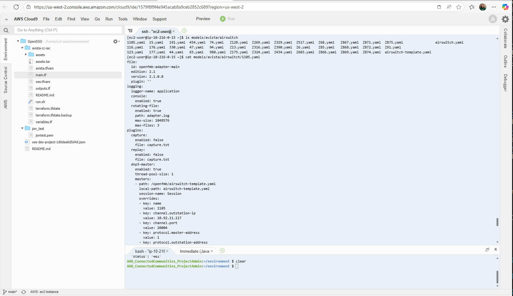OpenFMB adapter YAML configuration